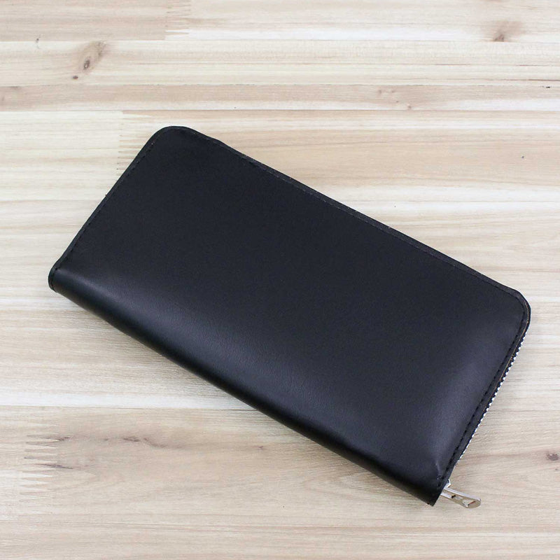 ショット Schott ONE STAR ZIP WALLET 本革 長財布 ワンスター ジップウォレット ブラック 本革 レザー 財布 サイフ 星 スタッズ メンズ ブランド （ブラック） ブラック