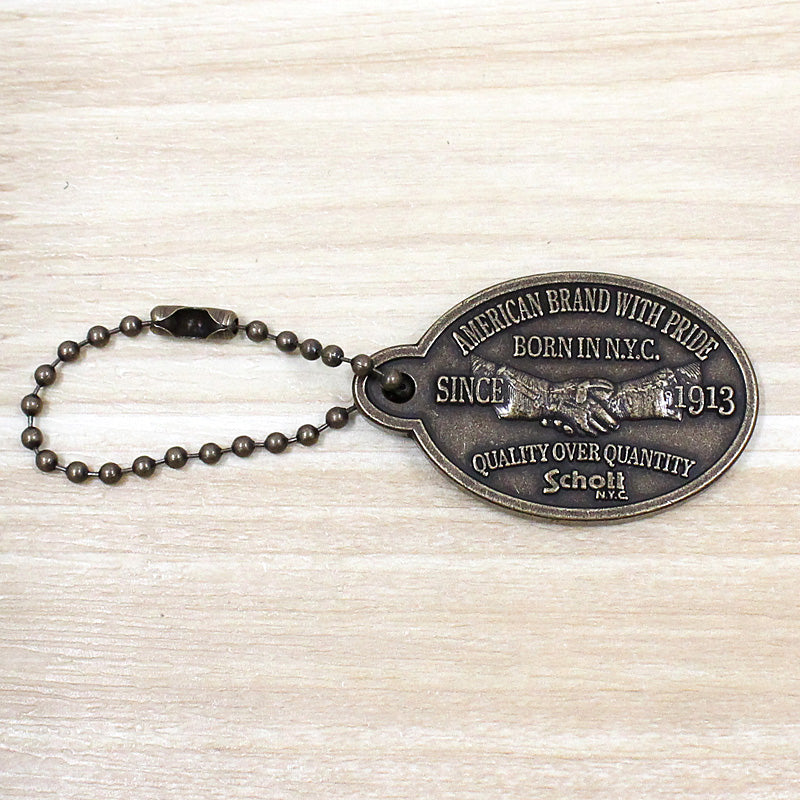 ショット Schott SHAKEHAND KEY FOB シェイクハンド キーホルダー メンズ ブランド 小物 プレゼント ギフト （ゴールド） ゴールド