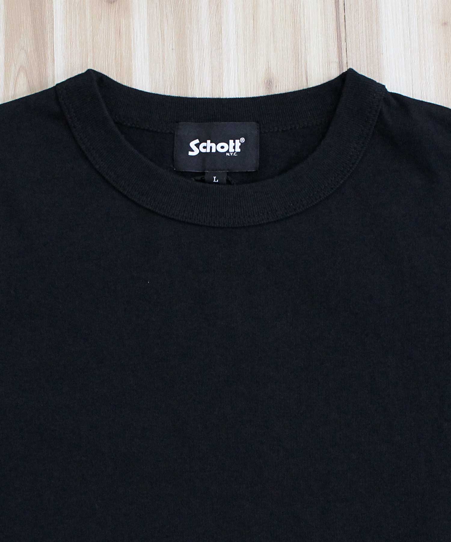 ショット Schott T-SHIRT OVAL LOGO オーバルロゴ プリント 半袖 Tシャツ 綿100％ コットン トップス メンズ 人気 ブランド 春 夏 （3-ネイビー） 3-ネイビー