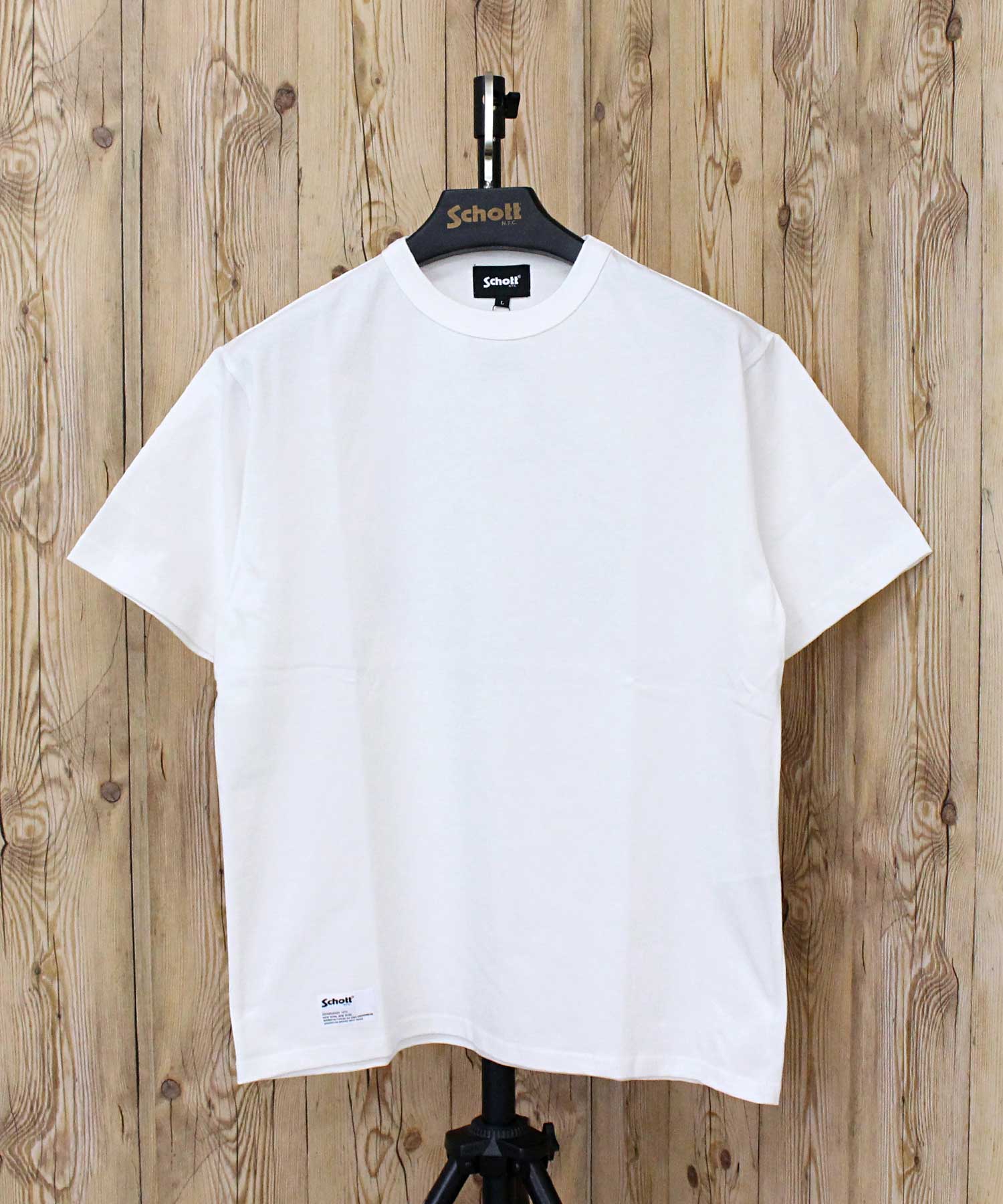 ショット Schott T-SHIRT OVAL LOGO オーバルロゴ プリント 半袖 Tシャツ 綿100％ コットン トップス メンズ 人気 ブランド 春 夏 （3-ネイビー） 3-ネイビー