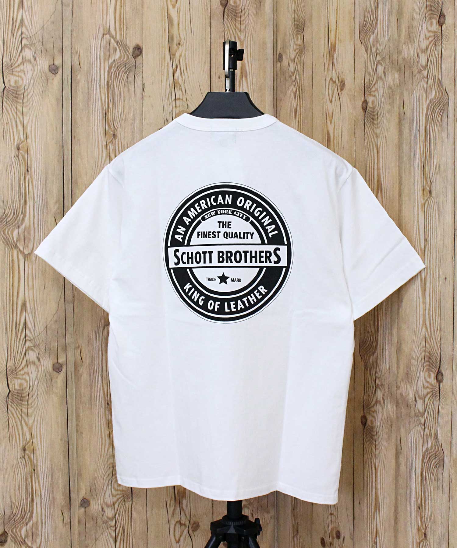 ショット Schott T-SHIRT OVAL LOGO オーバルロゴ プリント 半袖 Tシャツ 綿100％ コットン トップス メンズ 人気 ブランド 春 夏 （3-ネイビー） 3-ネイビー