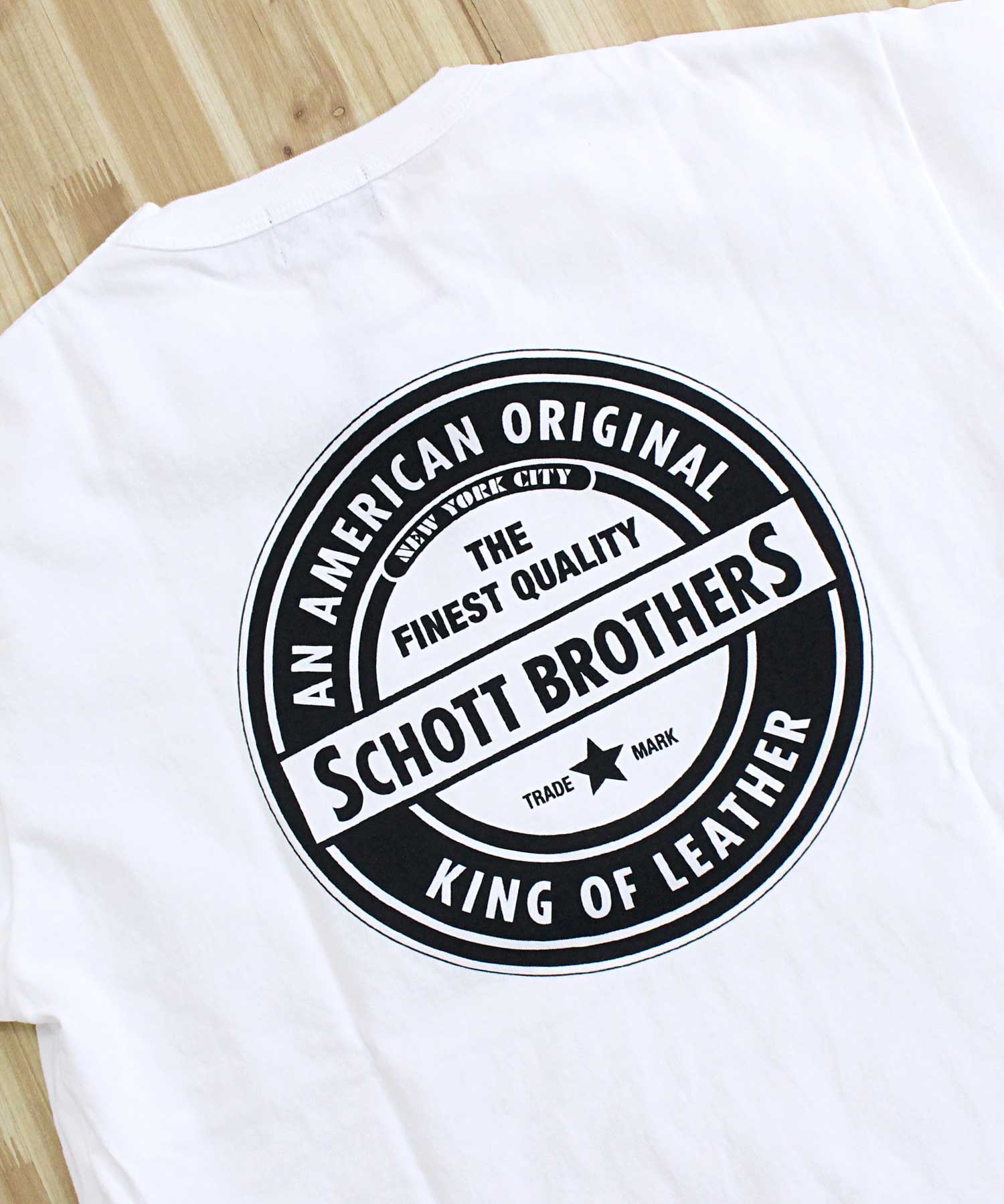 ショット Schott T-SHIRT OVAL LOGO オーバルロゴ プリント 半袖 Tシャツ 綿100％ コットン トップス メンズ 人気 ブランド 春 夏 （3-ネイビー） 3-ネイビー
