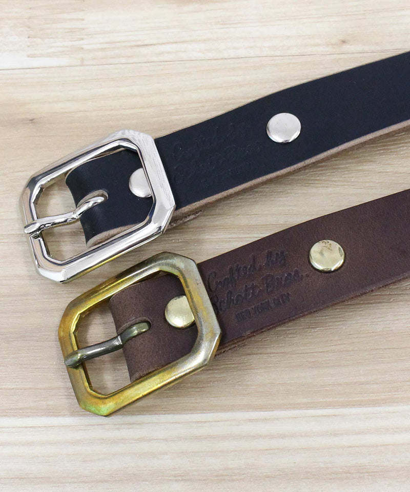 Schott PERFECT BELT NARROW Perfect Belt Narrow Leather Belt Genuine Le