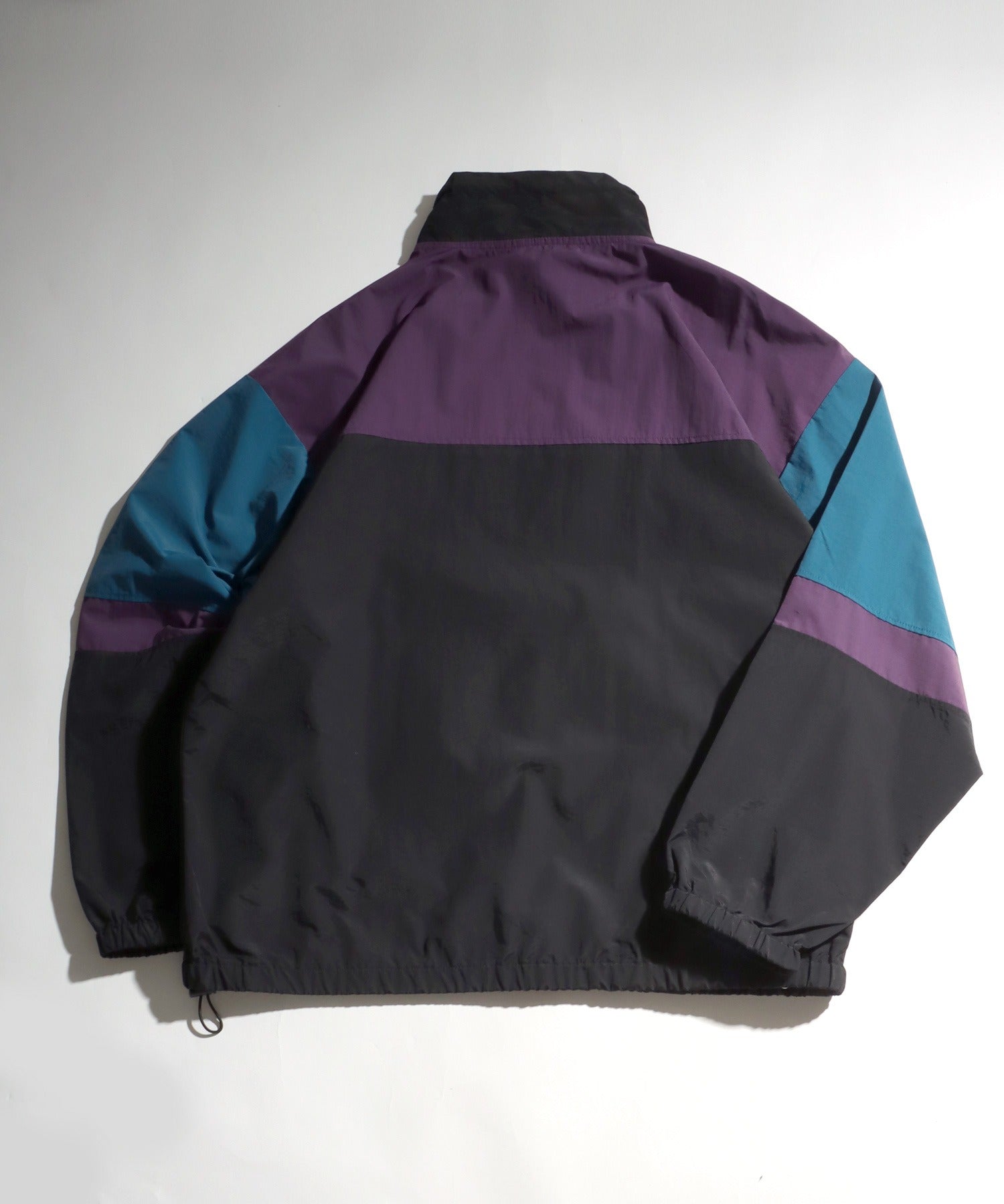 Salong hameu 【Salong hameu】 Nylon Anorak Jacket / Half-Zip Stand Neck Pullover / Light Outerwear Men's Women's Retro