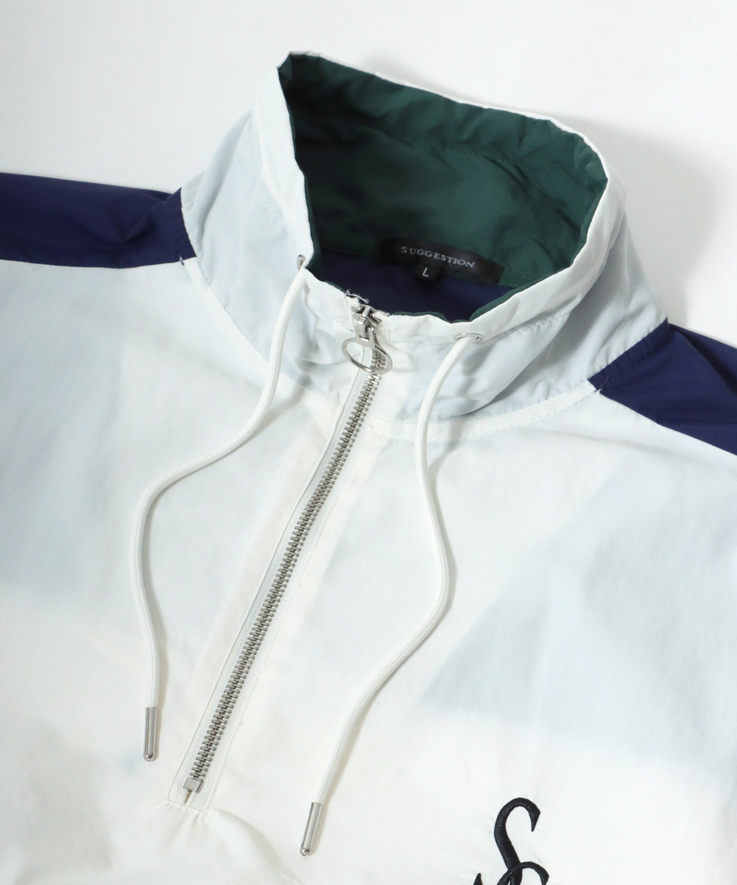 Salong hameu 【Salong hameu】 Nylon Anorak Jacket / Half-Zip Stand Neck Pullover / Light Outerwear Men's Women's Retro