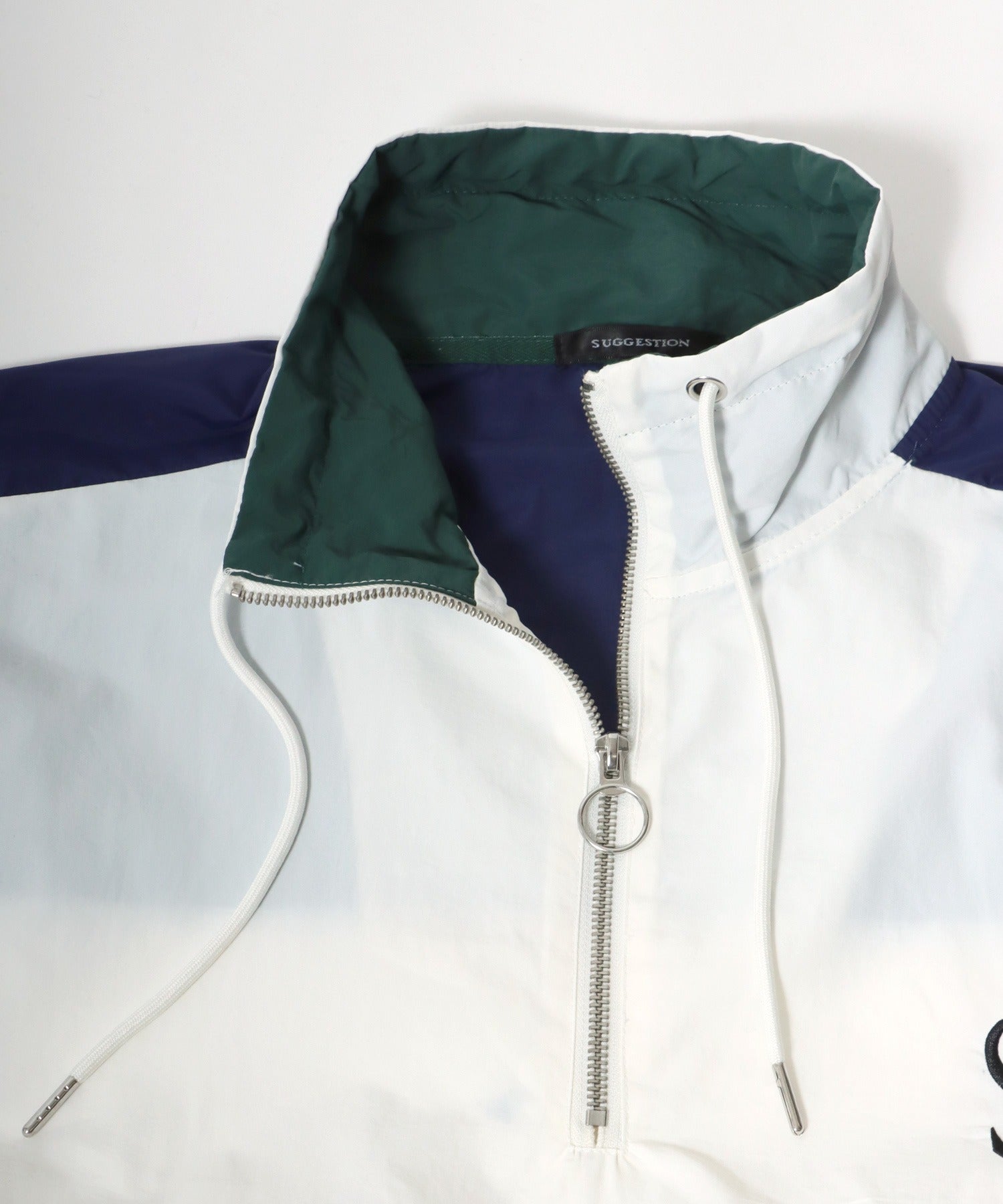 Salong hameu 【Salong hameu】 Nylon Anorak Jacket / Half-Zip Stand Neck Pullover / Light Outerwear Men's Women's Retro