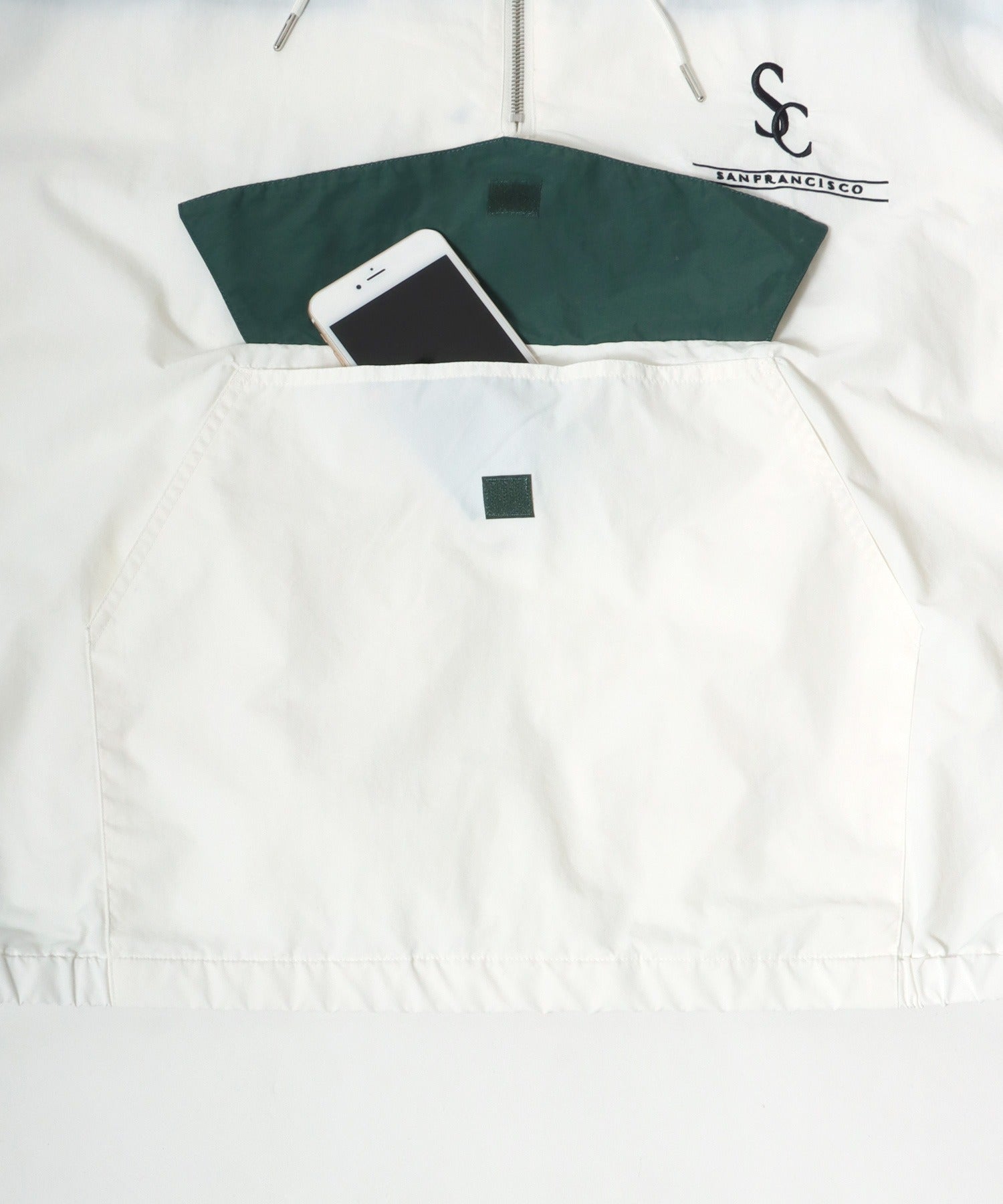Salong hameu 【Salong hameu】 Nylon Anorak Jacket / Half-Zip Stand Neck Pullover / Light Outerwear Men's Women's Retro