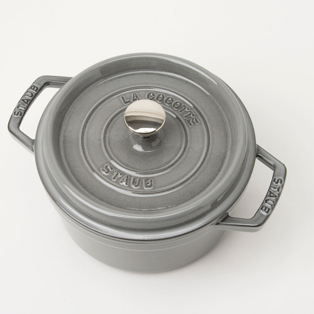ストウブ STAUB ピコ ココット ラウンド 20cm ココット鍋 【返品不可商品】 （グラファイトグレー） グラファイトグレー