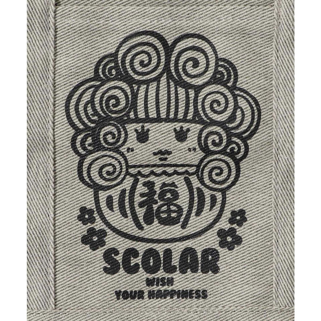 スカラー ScoLar だるまスカラーちゃんトートバッグ （ベージュ） ベージュ