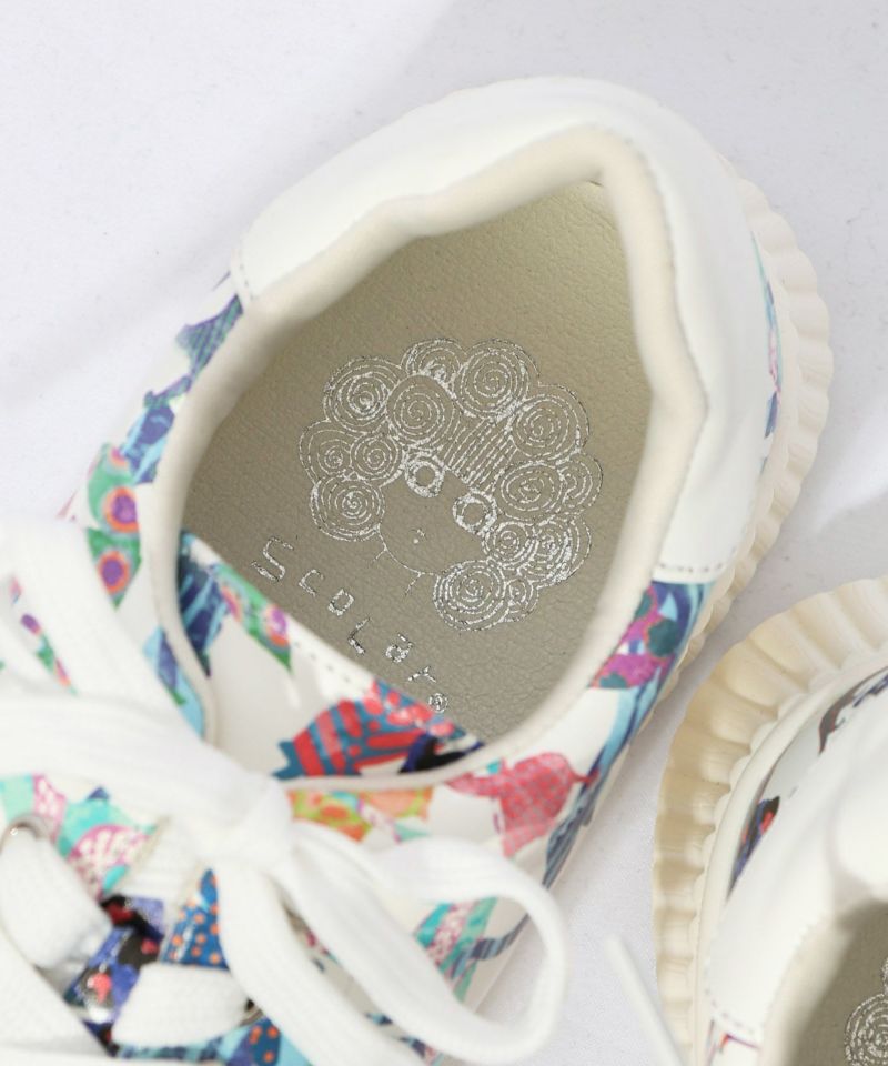 スカラー ScoLar アニマル総柄厚底スニーカー （オフホワイト） オフホワイト