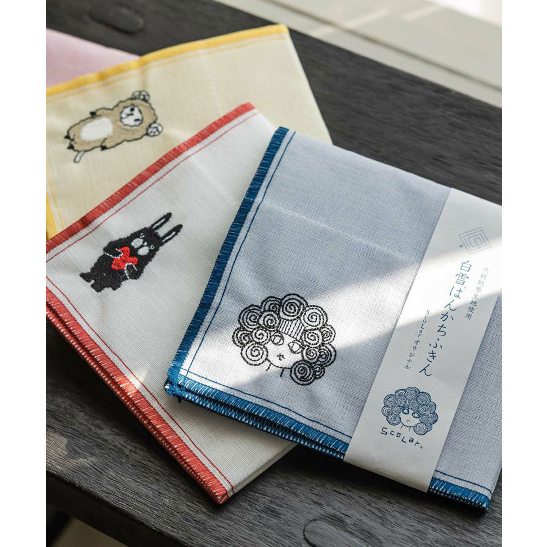 ScoLar ScoLar ScoLar Embroidered Snow White Handkerchief