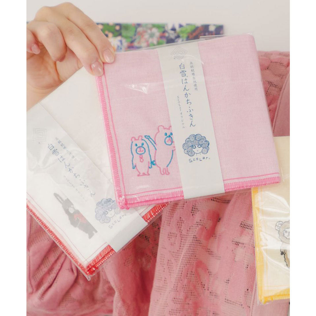 ScoLar ScoLar ScoLar Embroidered Snow White Handkerchief