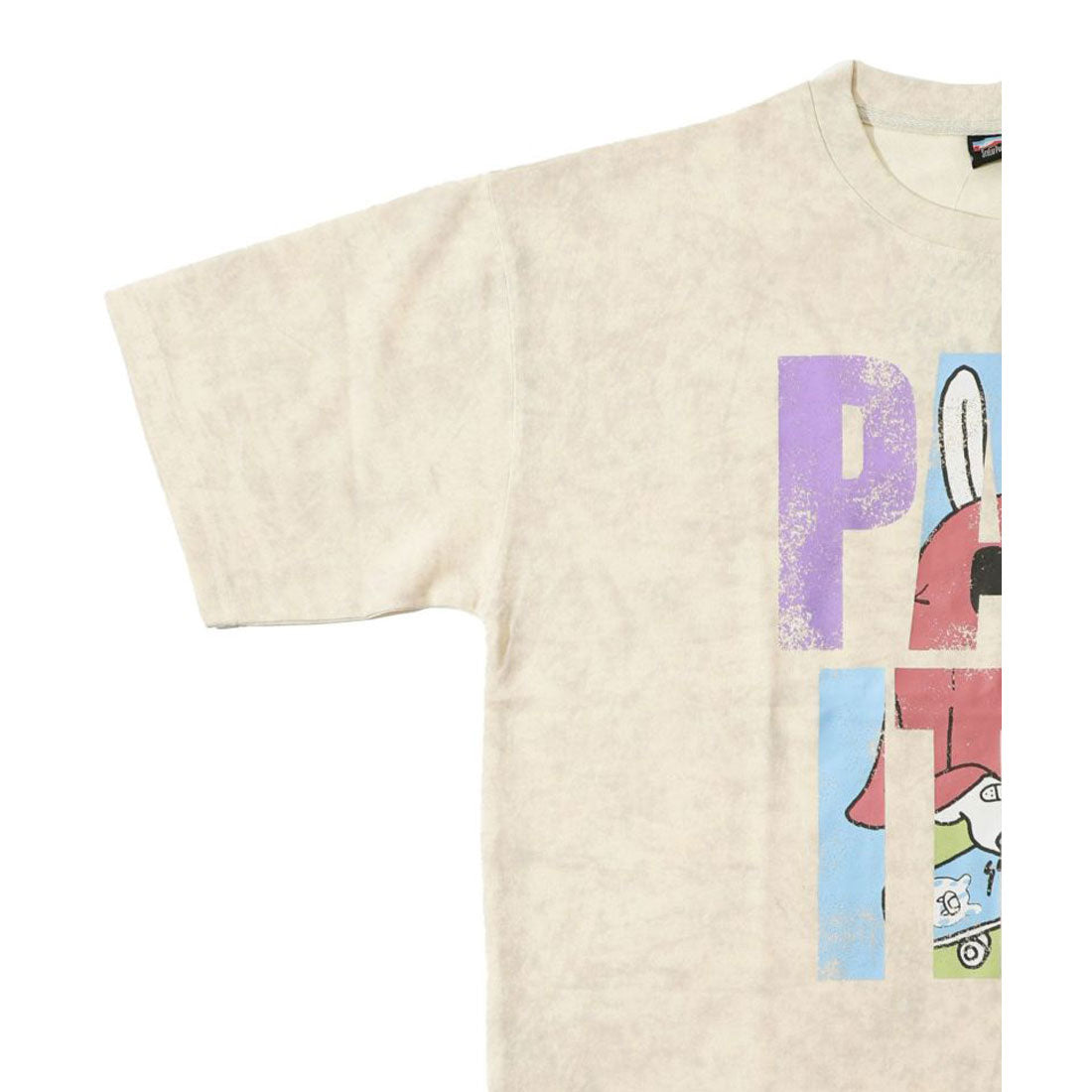 Tシャツ SALE ScoLar Parity スカラー パリティ 352117 おばけうさぎ×PARITY ピグメントBIG-T トップス 原宿系 個性的 ユニセックス ポイント ScoLar Parity Tシャツ SALE スカラー パリティ 352117 おばけ