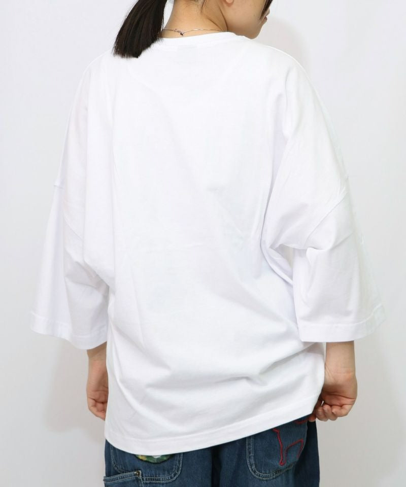 スカラー ScoLar ウサギのきょむすび柄Tシャツ （杢グレー） 杢グレー