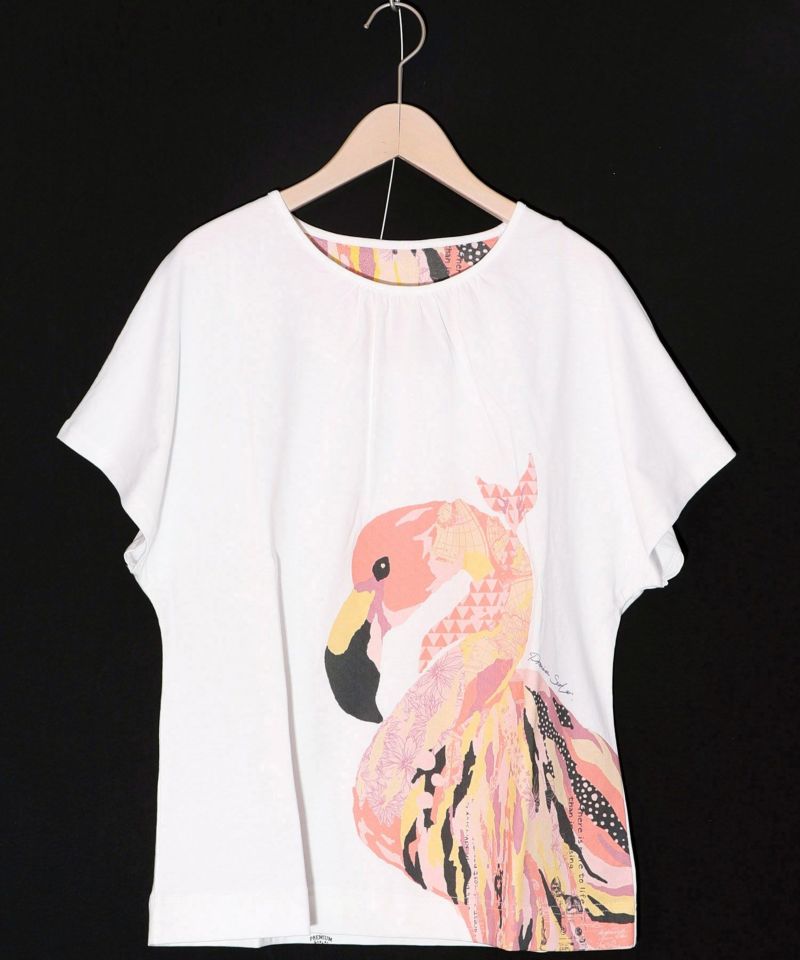 ScoLar ScoLar Art Flamingo Pattern T-Shirt