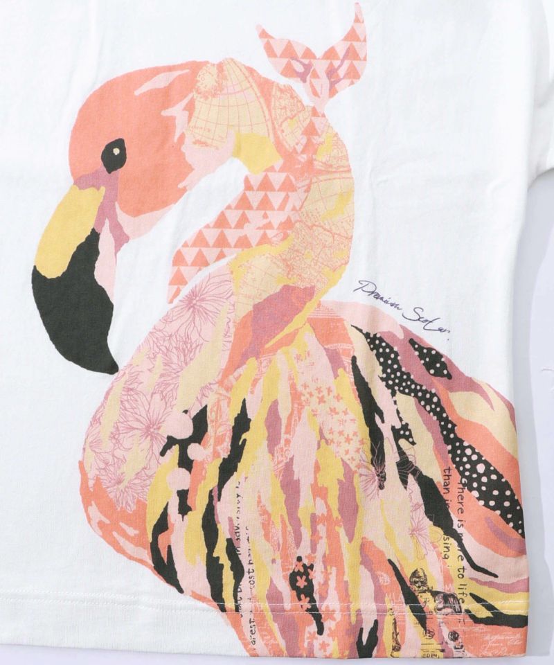 ScoLar ScoLar Art Flamingo Pattern T-Shirt
