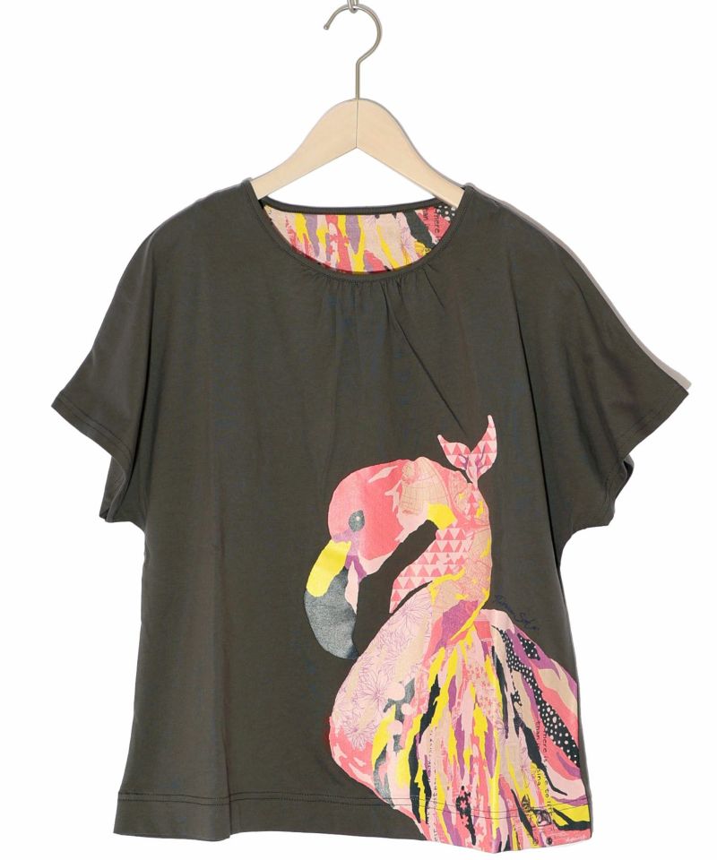 ScoLar ScoLar Art Flamingo Pattern T-Shirt