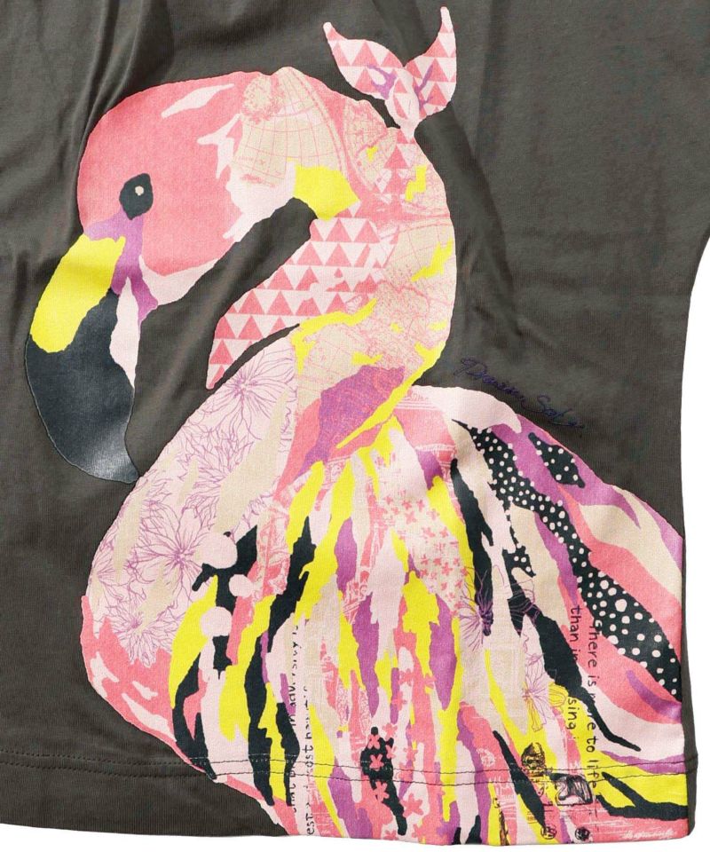 ScoLar ScoLar Art Flamingo Pattern T-Shirt