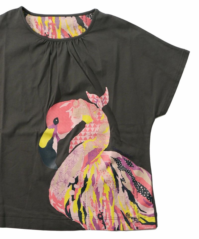 ScoLar ScoLar Art Flamingo Pattern T-Shirt