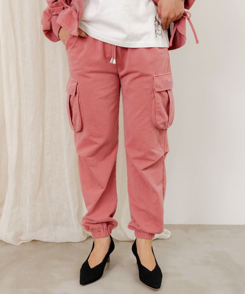 ScoLar ScoLar Embroidered Mini Fleece Cargo Pants