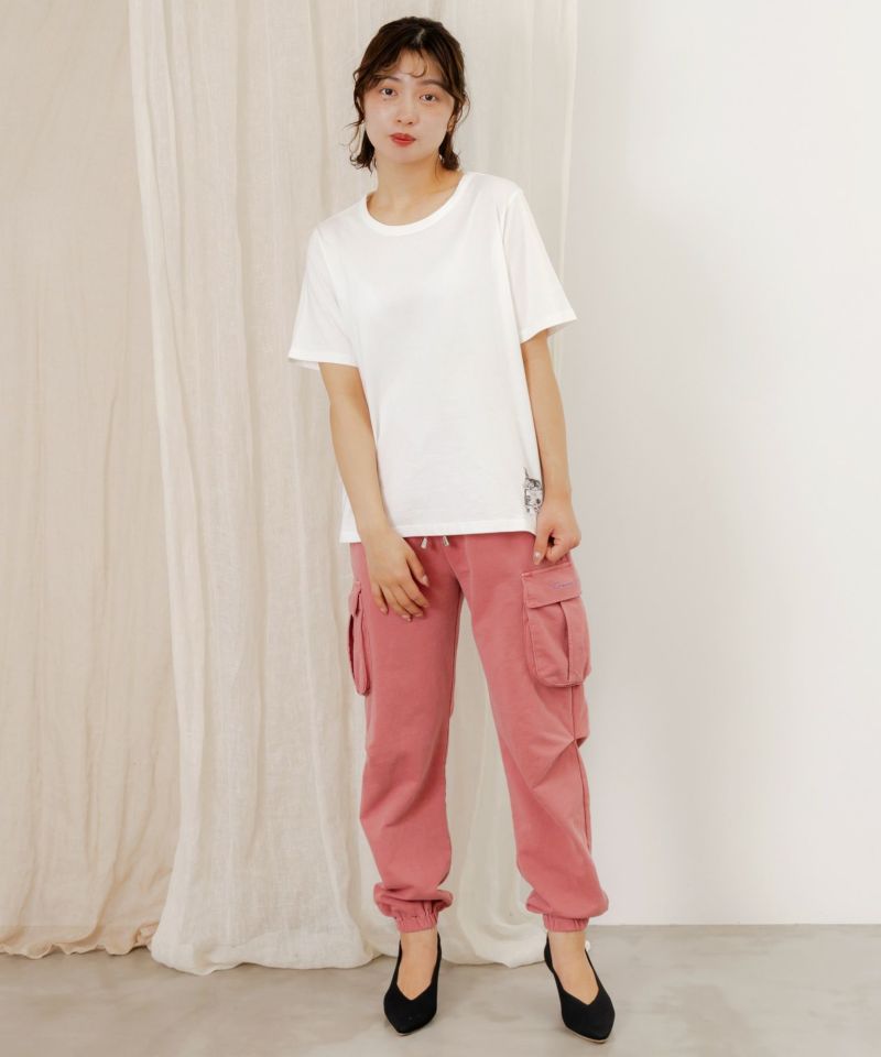 ScoLar ScoLar Embroidered Mini Fleece Cargo Pants