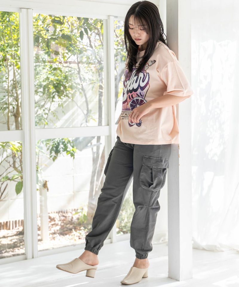 ScoLar ScoLar Embroidered Mini Fleece Cargo Pants