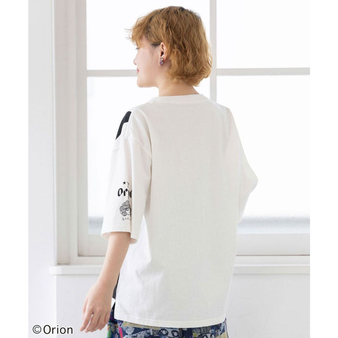 スカラー ScoLar orion×ScoLar ラビルビアフェス柄Tシャツ （オフホワイト） オフホワイト