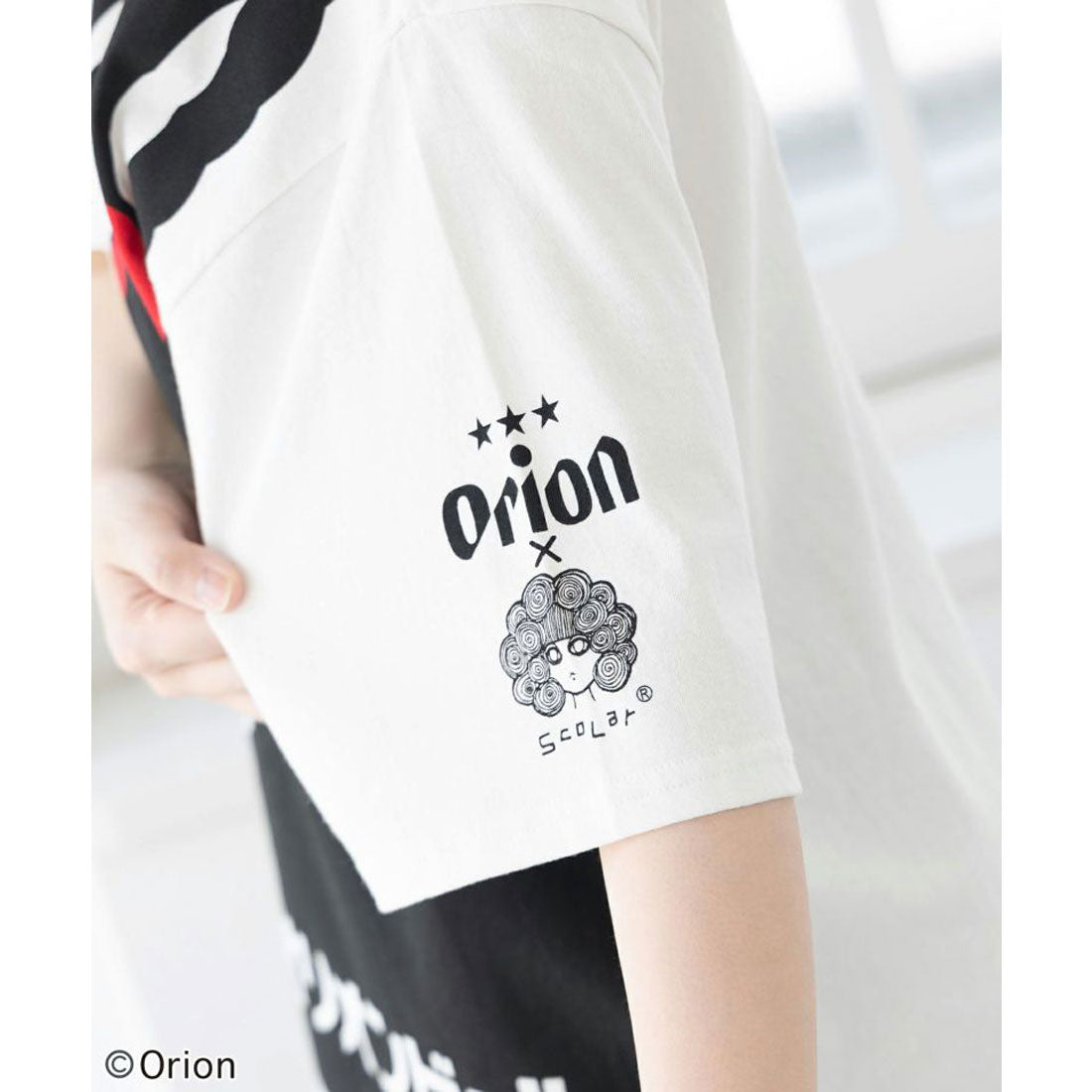 スカラー ScoLar orion×ScoLar ラビルビアフェス柄Tシャツ （オフホワイト） オフホワイト