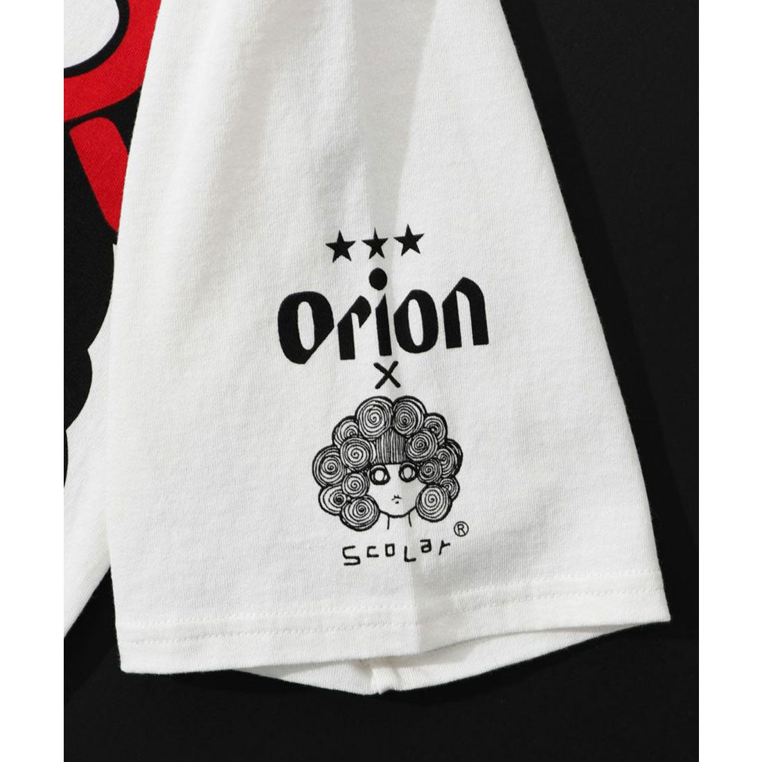 スカラー ScoLar orion×ScoLar ラビルビアフェス柄Tシャツ （オフホワイト） オフホワイト