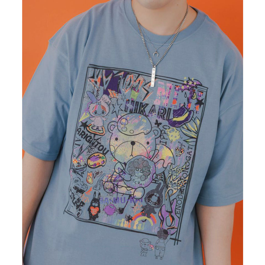 スカラー ScoLar カラフルパレット×ScoLarコラボTシャツ （ブルー） ブルー