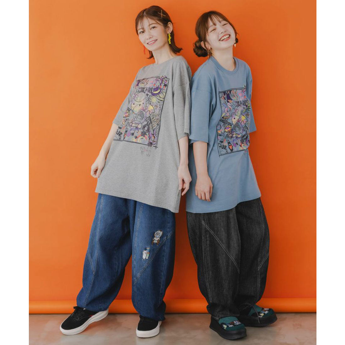 スカラー ScoLar カラフルパレット×ScoLarコラボTシャツ （ブルー） ブルー