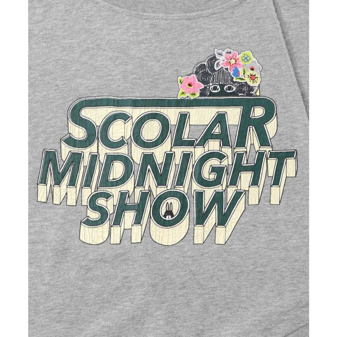 スカラー ScoLar ロゴヴィンテージ加工 裏毛プルオーバー （オートミール） オートミール