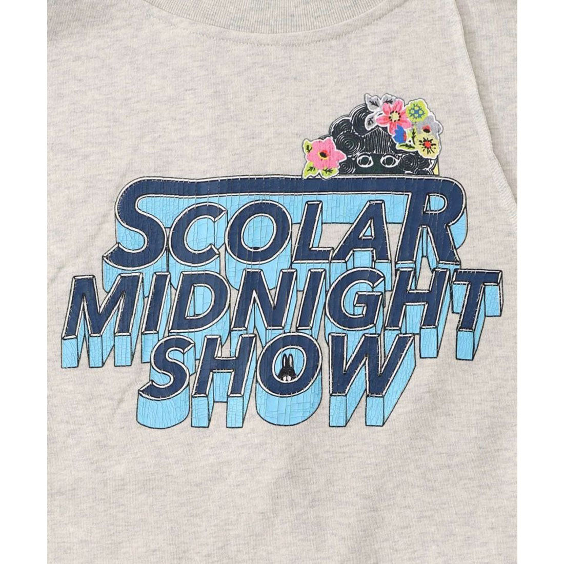 スカラー ScoLar ロゴヴィンテージ加工 裏毛プルオーバー （オートミール） オートミール