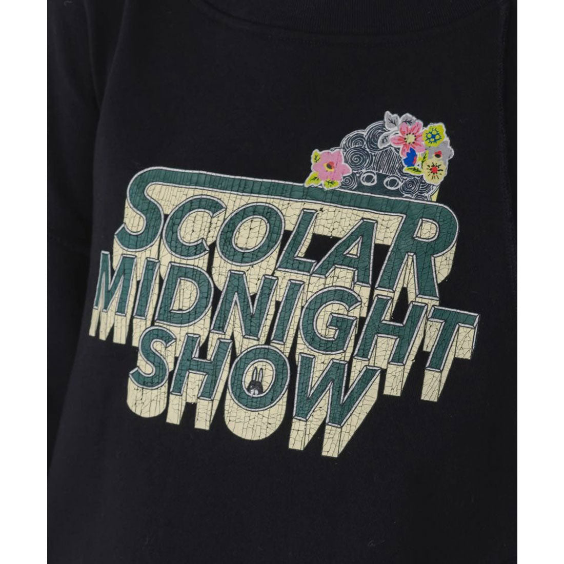 スカラー ScoLar ロゴヴィンテージ加工 裏毛プルオーバー （オートミール） オートミール