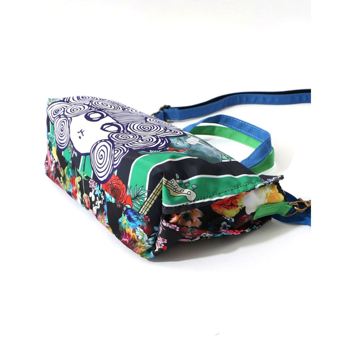 スカラー ScoLar スカラーちゃん両面総柄 配色ミニショルダー （ブルー） ブルー