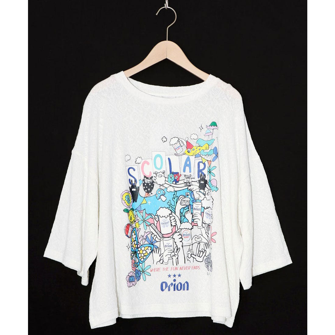スカラー ScoLar orion×ScoLar ハンズアップチュニック （オフホワイト） オフホワイト