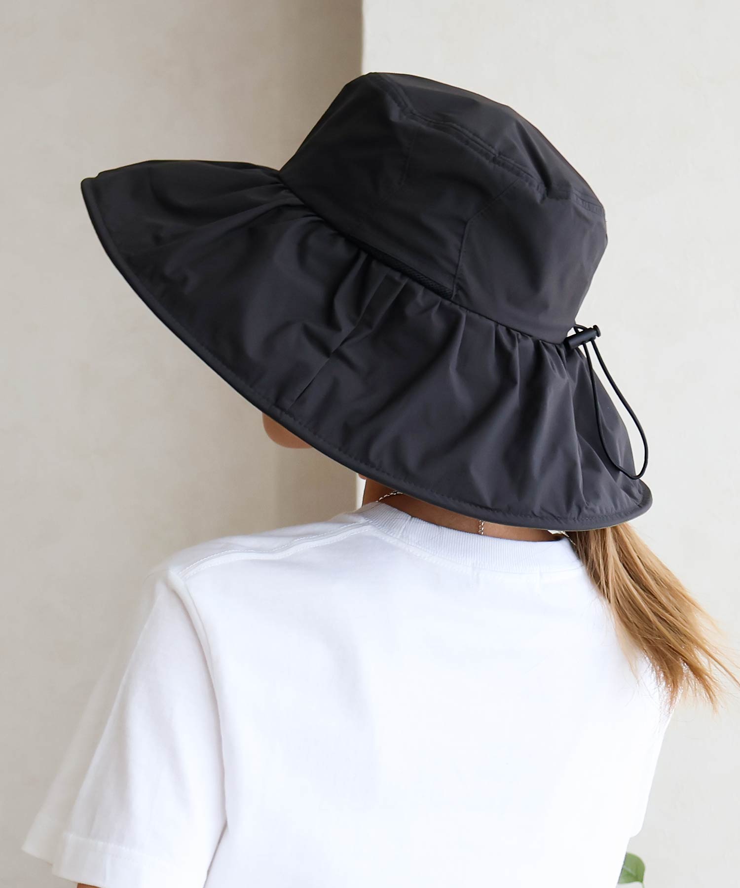 ソーシャルガール SocialGIRL UVカットロングブリムハット （ブラック） ブラック