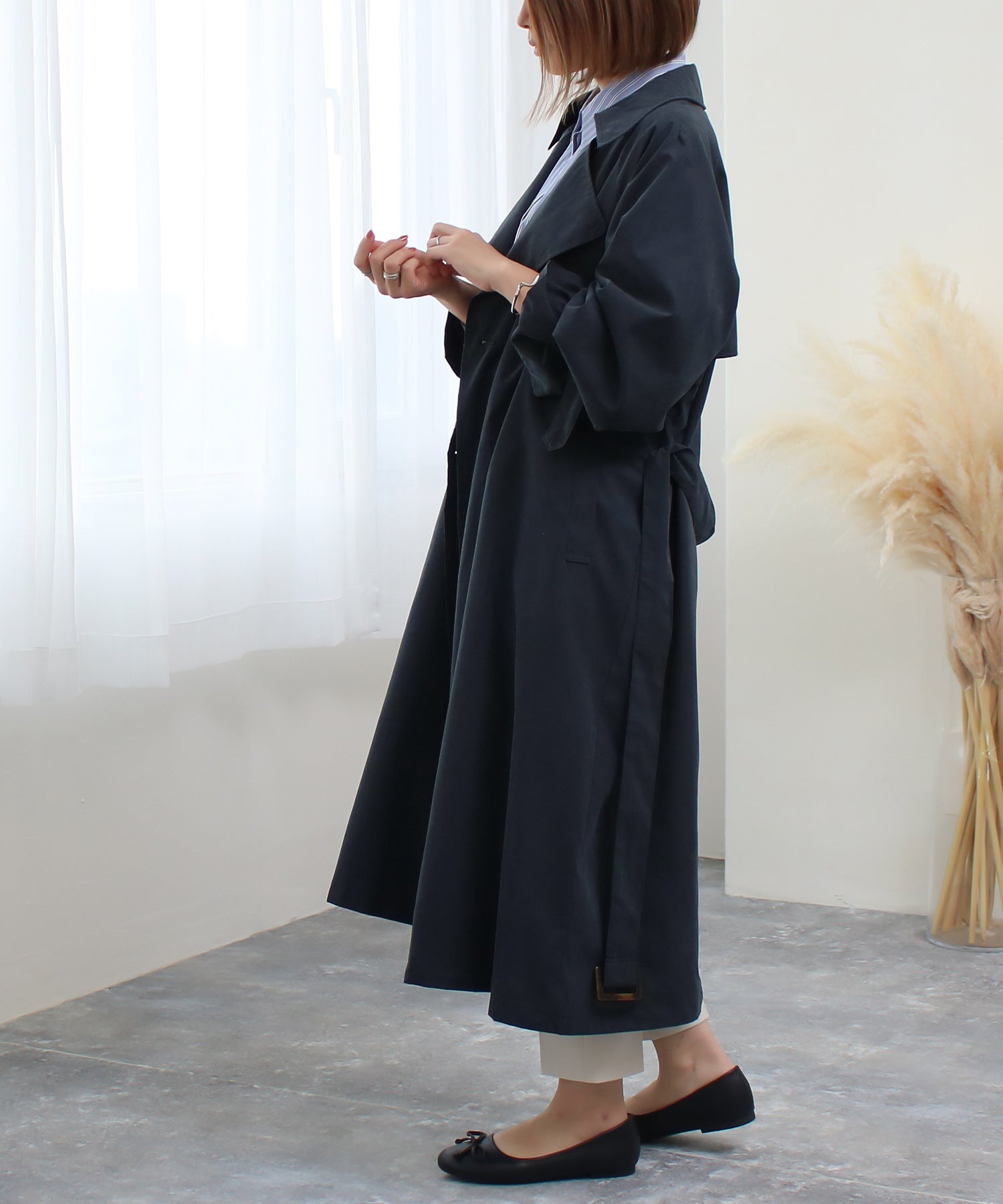 ソーシャルガール SocialGIRL キャンディー袖BIGトレンチコート （aベージュ） aベージュ