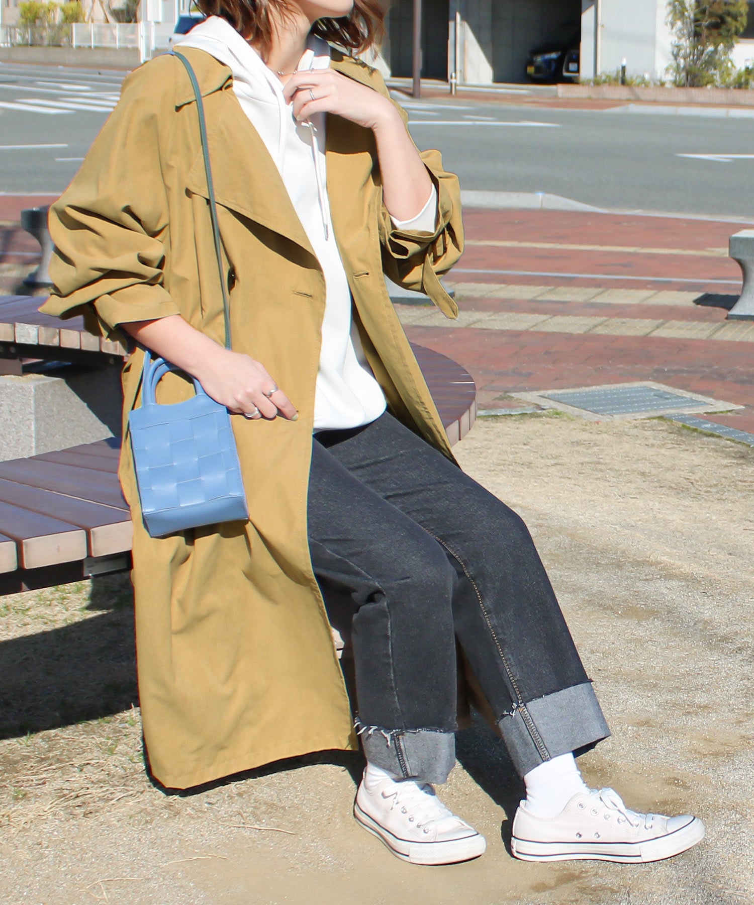 ソーシャルガール SocialGIRL キャンディー袖BIGトレンチコート （aベージュ） aベージュ