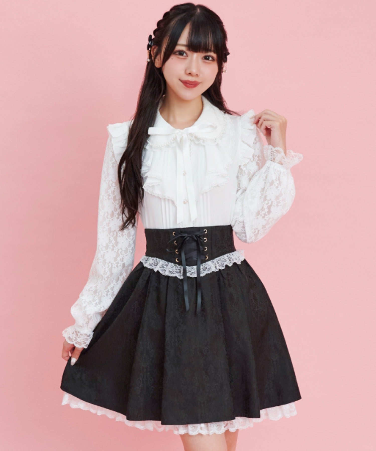 Secret Honey Lace Bustle Skirt