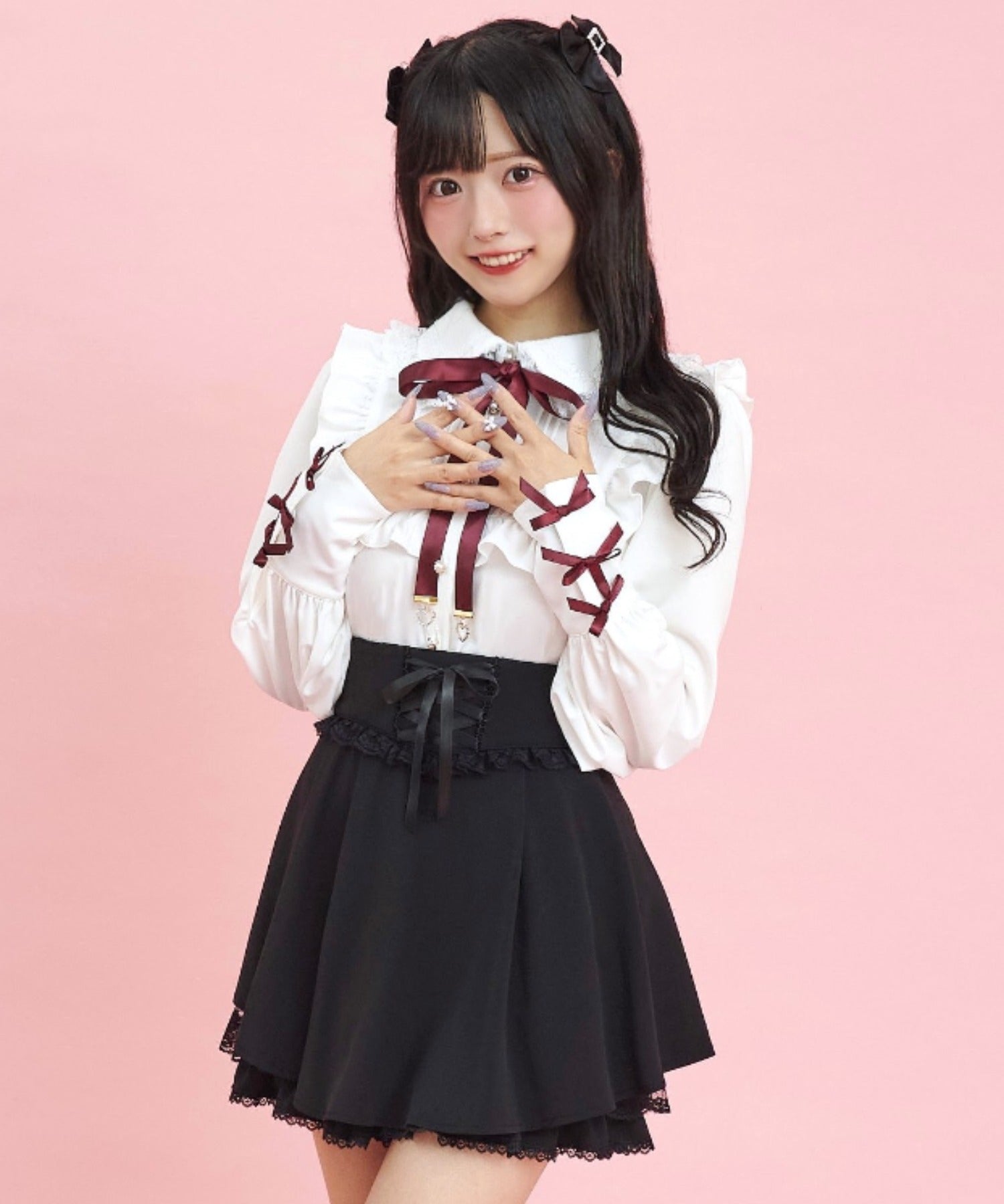 シークレットハニー Secret Honey サイドアップヘムレースアップスカパン