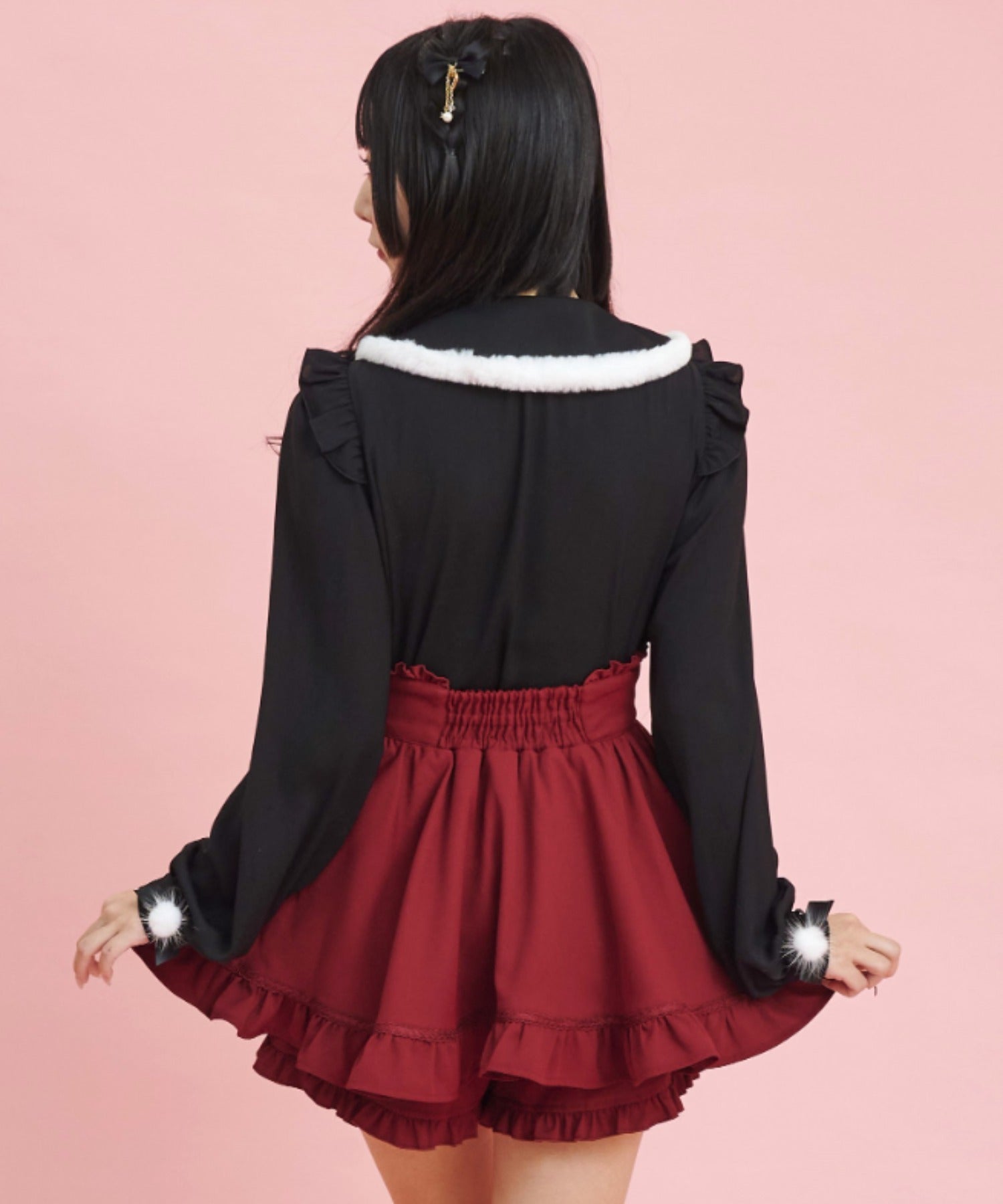 Secret Honey Secret Honey 毛邊修身上衣