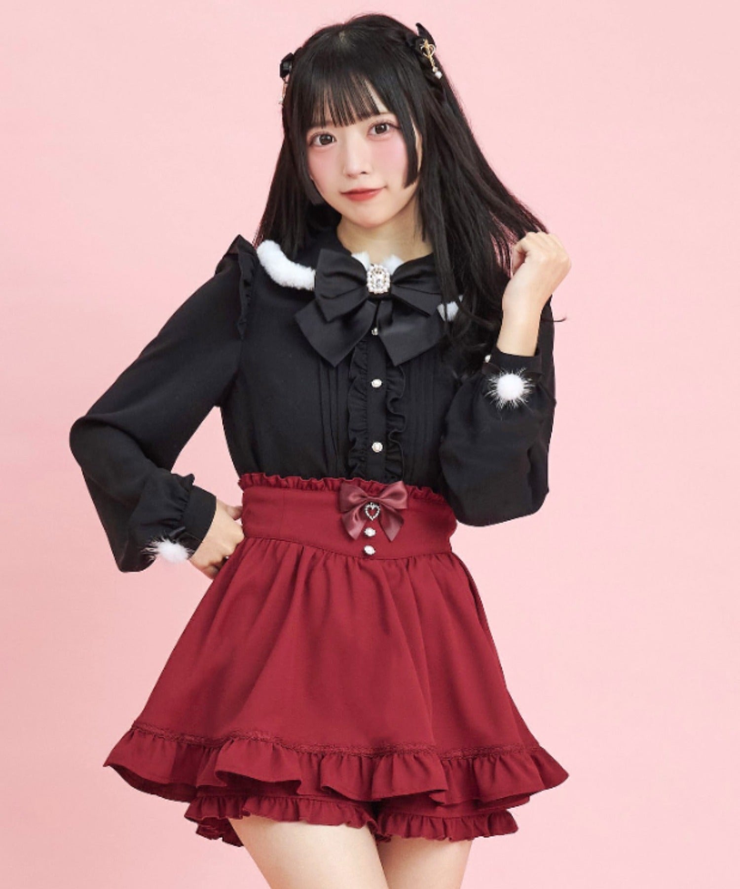 Secret Honey Secret Honey 毛邊修身上衣