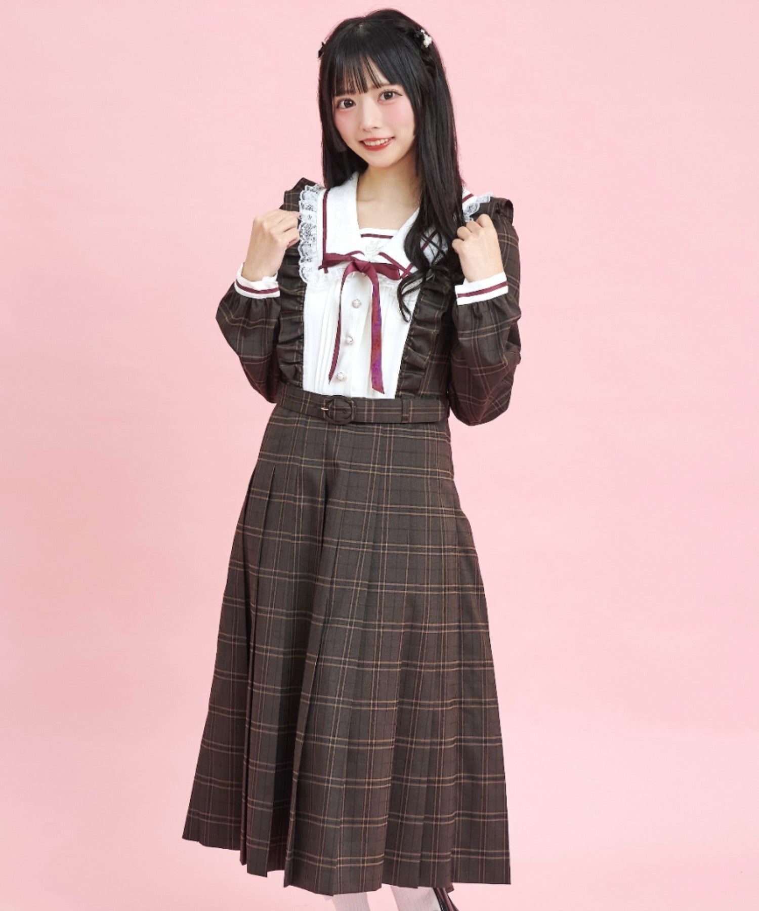 Secret Honey Pleated Long Dress
