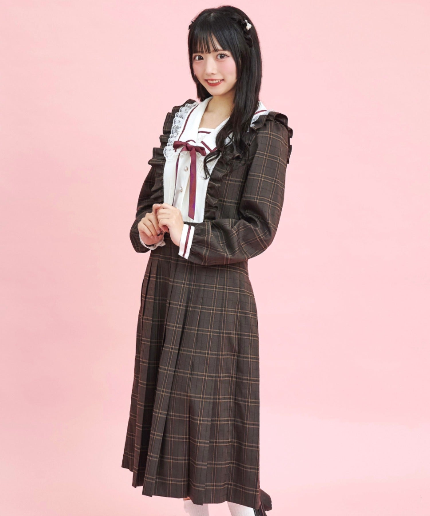 Secret Honey Pleated Long Dress