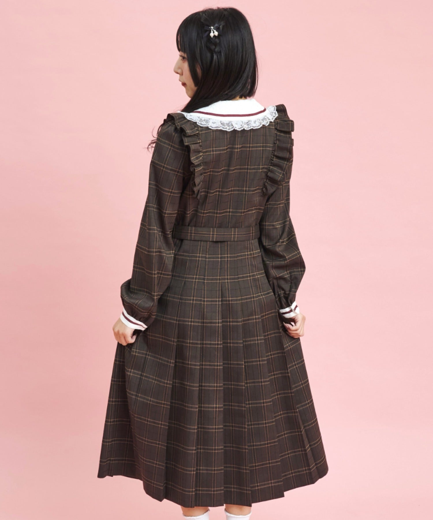 Secret Honey Pleated Long Dress