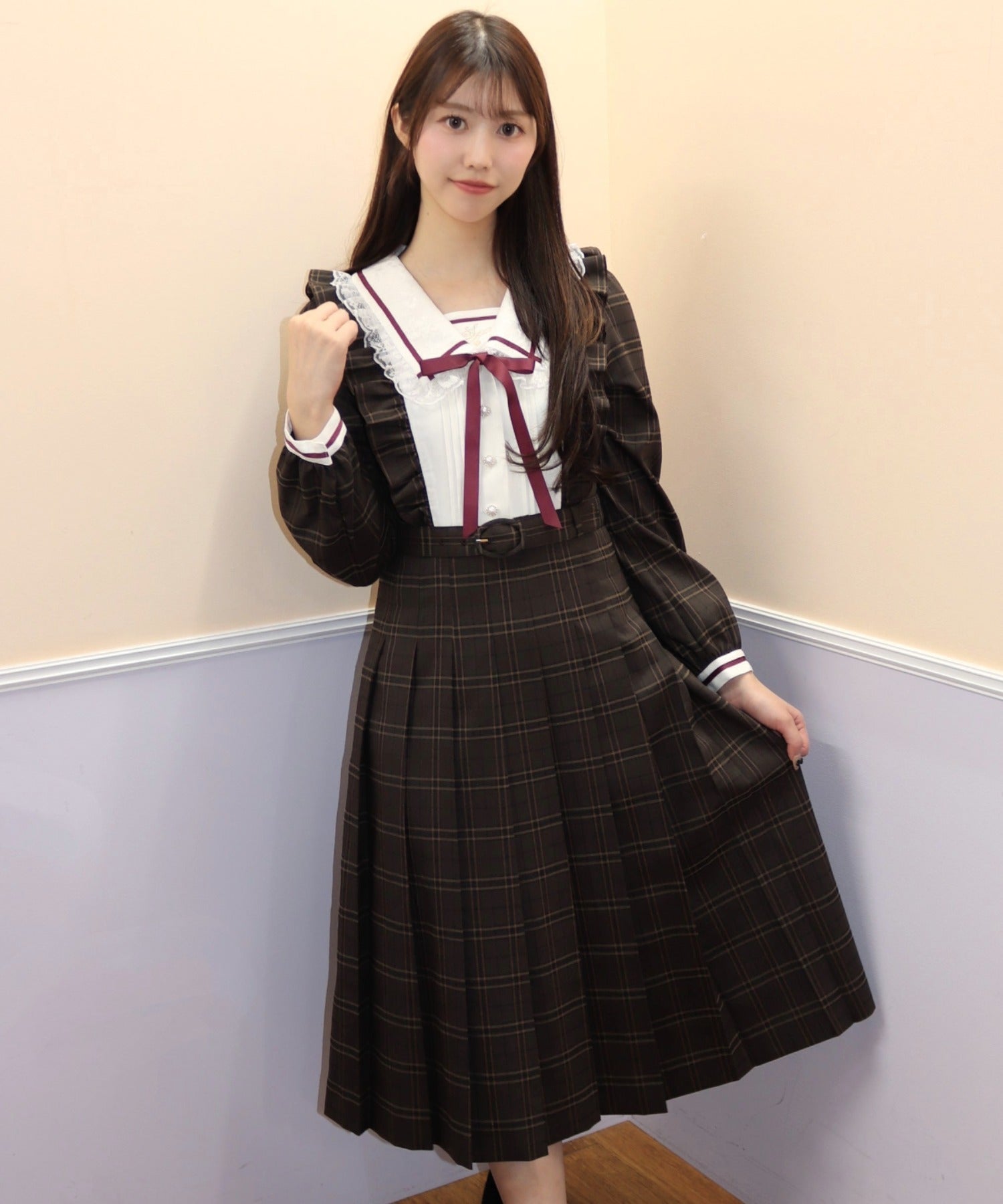 Secret Honey Pleated Long Dress