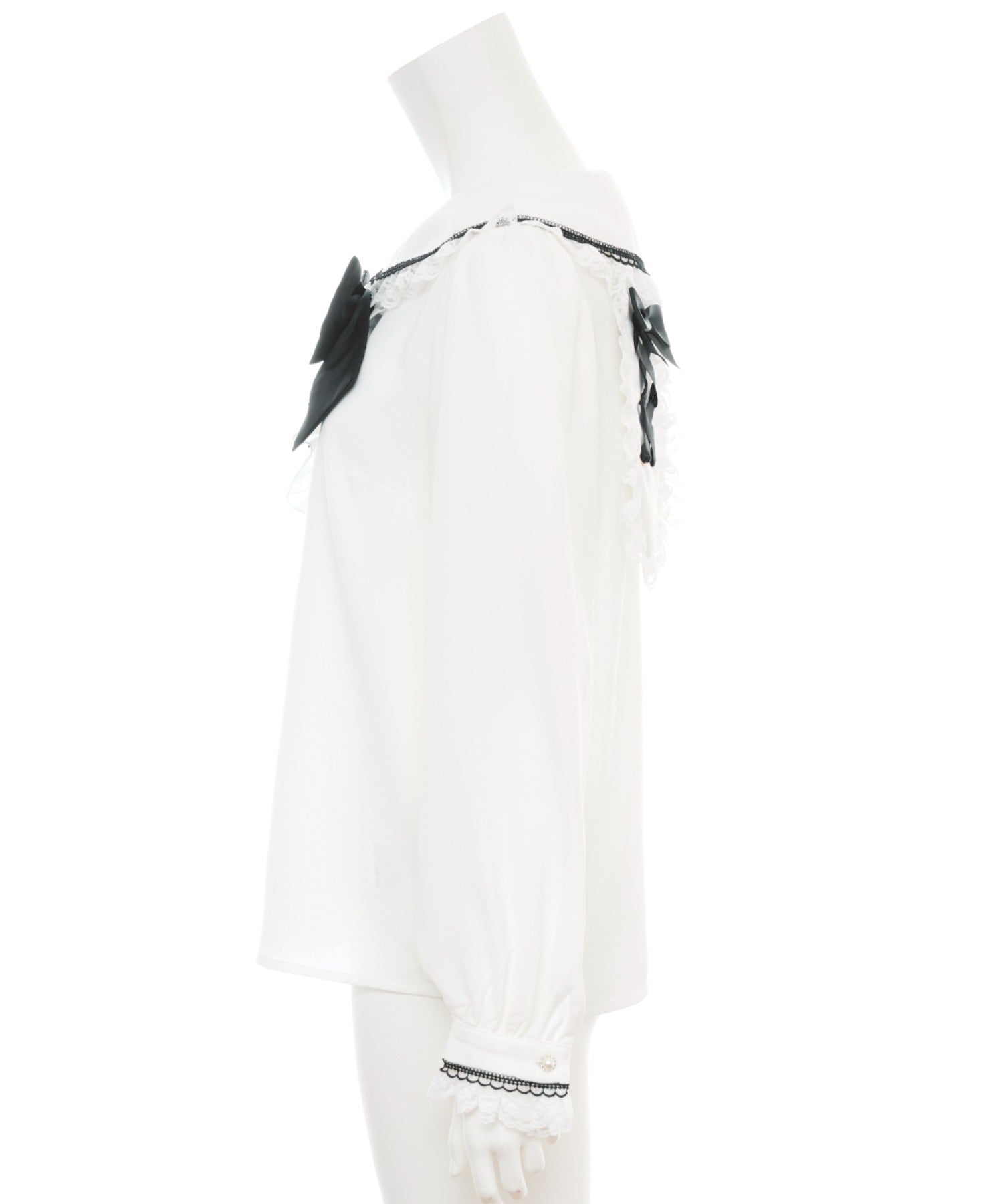 Secret Honey Secret Honey Lace-Up Bunny Ear Blouse