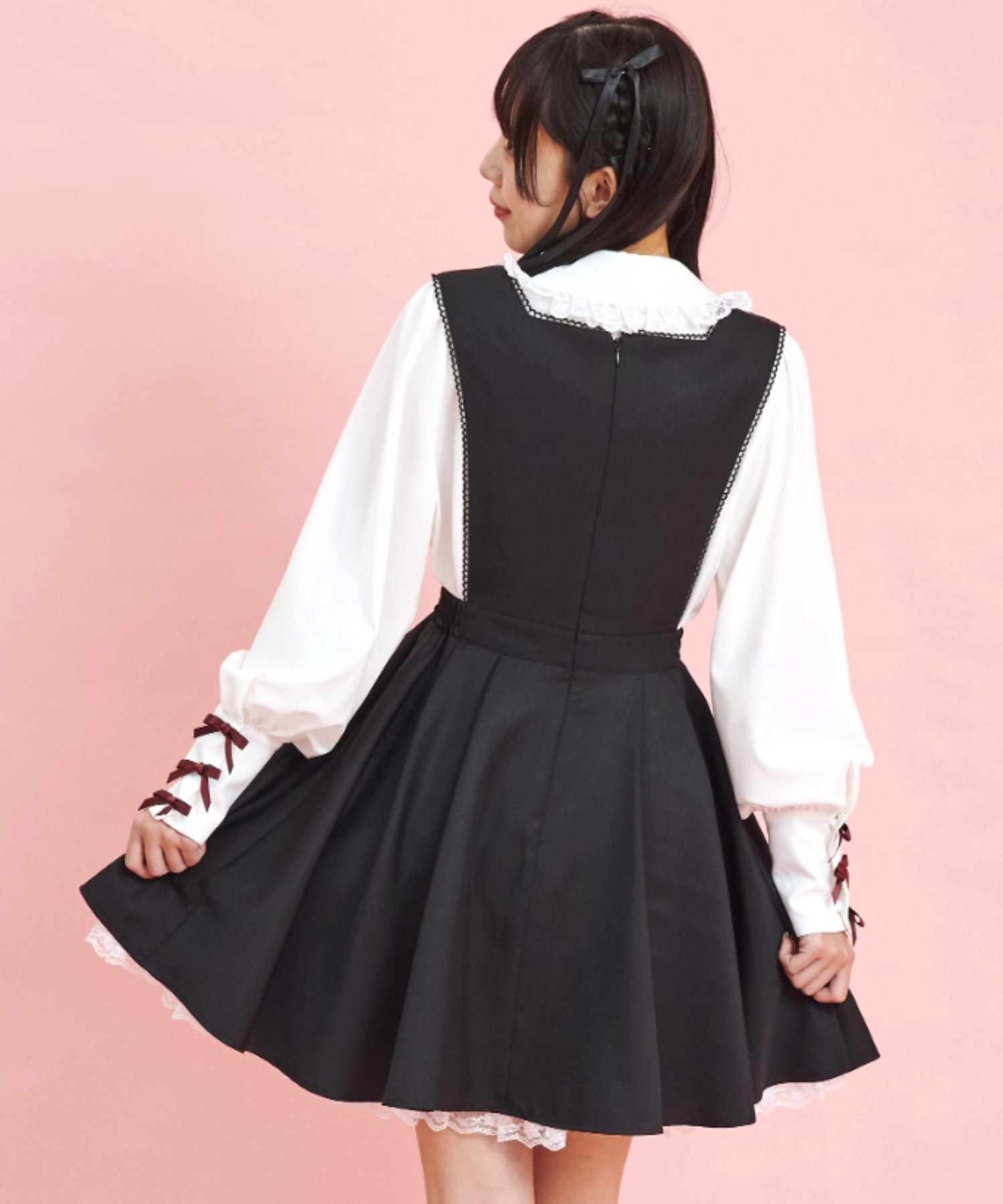 シークレットハニー Secret Honey フロントレースアップジャンパースカート
