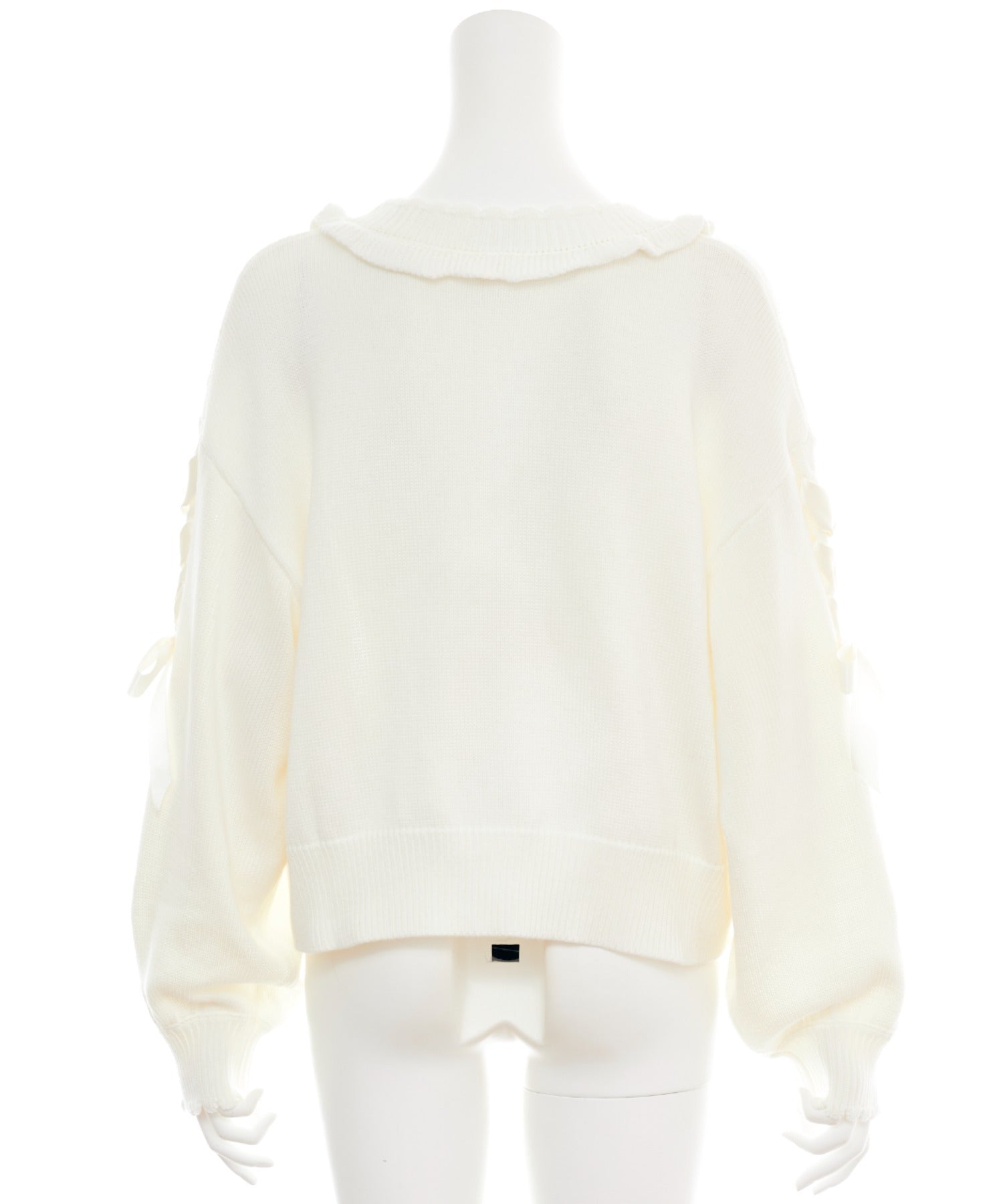 Secret Honey Secret Honey Sleeve Lace-Up Knit Cardigan